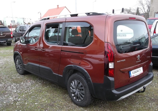 Peugeot Rifter cena 81700 przebieg: 94900, rok produkcji 2020 z Młynary małe 781